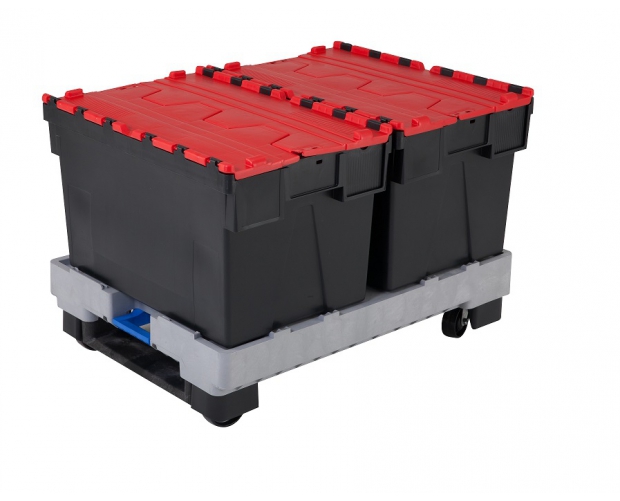 Palette de manutention, caisse palette plastique et métallique